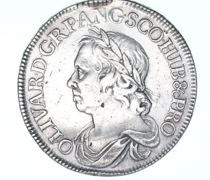 Oliver Cromwell AD 1653-1658 Silver Crown