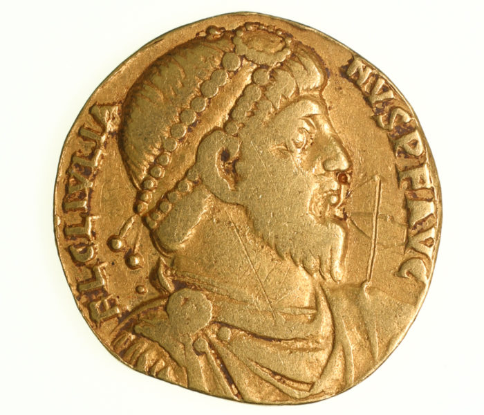 Julian II Apostate AD 360-363 Gold Solidus Lyon