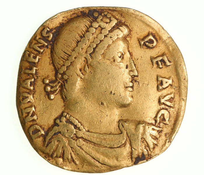 Valens AD 364-378 Gold Solidus Nicomedia