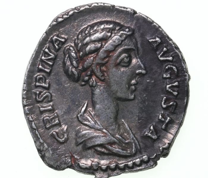 Crispina wife of Commodus AD 177 - 192 Silver Denarius