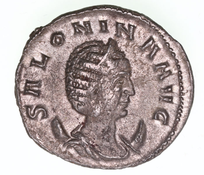 Salonina wife of Gallienus AD 253-268 Silver Antoninianus Rome *Beachy Head 2 Hoard found in 1964*