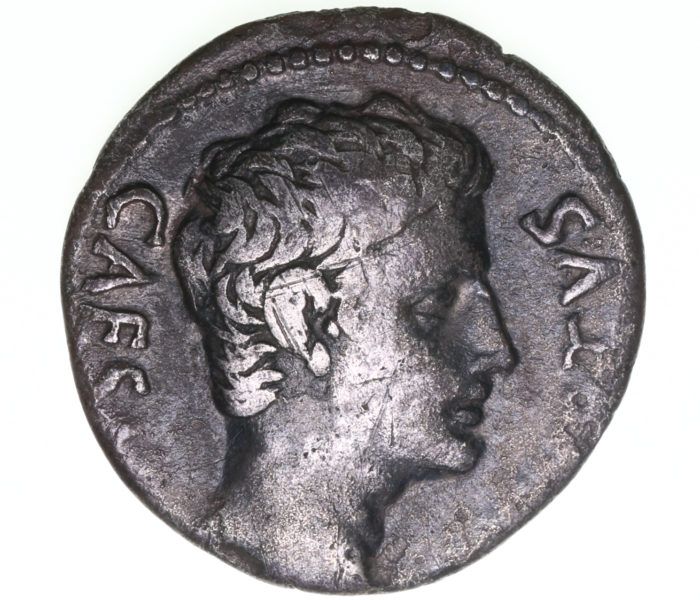 Augustus 27 BC- AD 14 Silver Denarius The Twelve Caesars