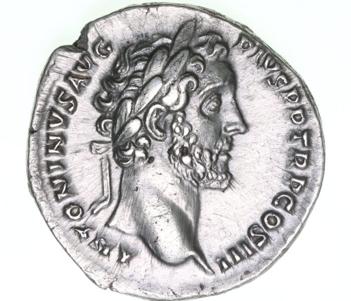 Antoninus Pius AD 138-161 Silver Denarius Rome