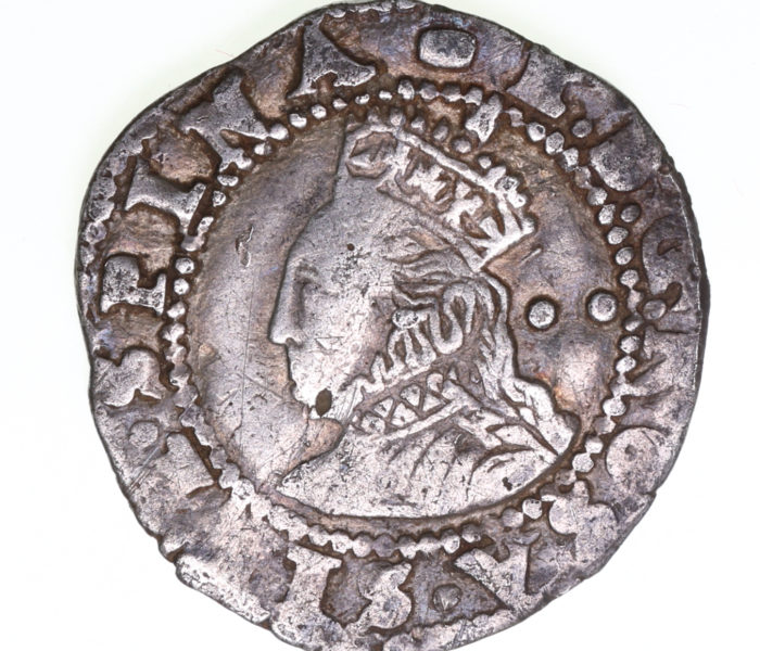 Elizabeth I AD 1558-1603 Silver Halfgroat 6th issue