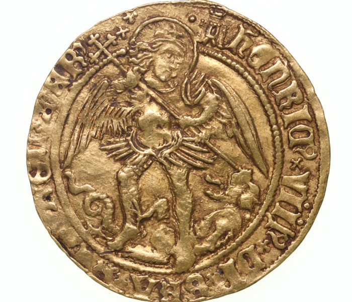 Henry VIII AD 1509-1547 Gold Angel 1st Coinage