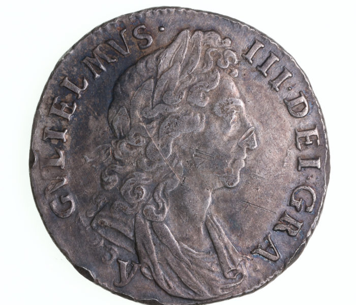 William III AD 1694-1702 Silver Shilling York AD1697