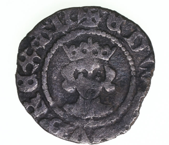 Edward III AD 1327-1377 Silver Halfpenny London Treaty Period 4th Issue