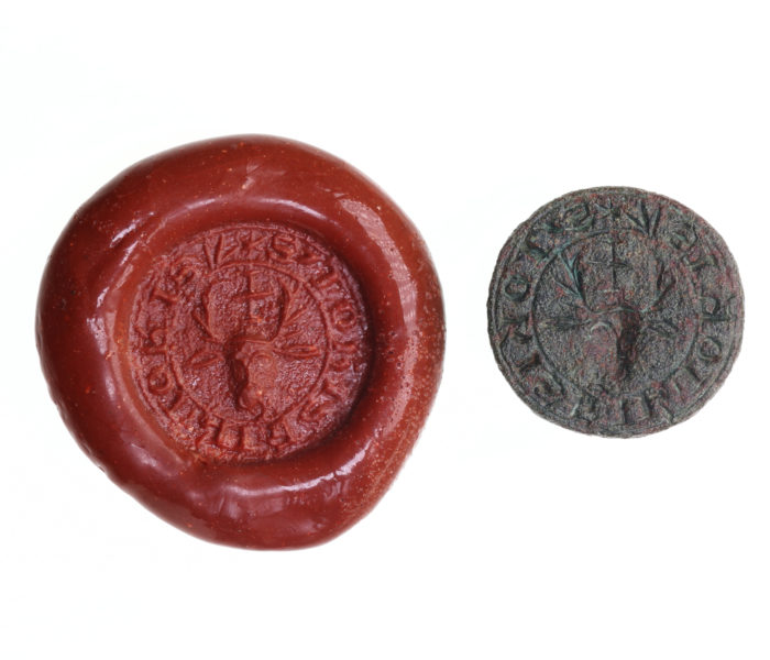 Medieval Personal Bronze Seal Matrix 'Seal of John, Son of John'- 15th Century AD