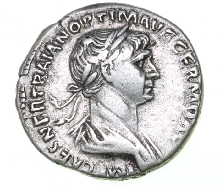 Trajan AD 98-117 Silver Denarius Rome