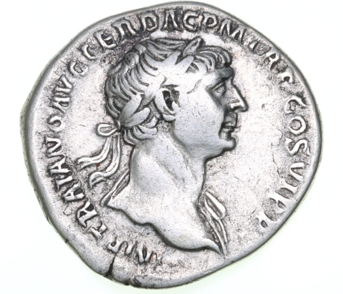 Trajan AD 98-117 Silver Denarius Rome