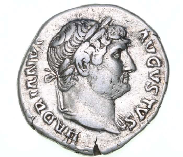 Hadrian AD 117-138 Silver Denarius Rome