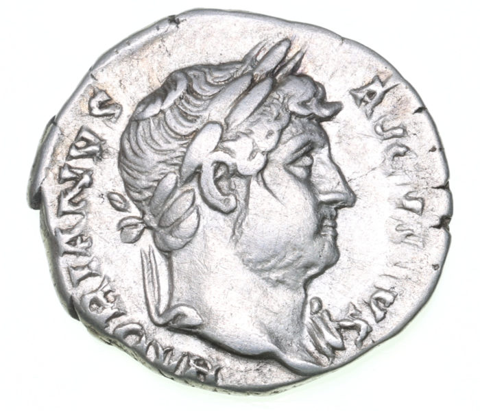 Hadrian AD 117-138 Silver Denarius Rome