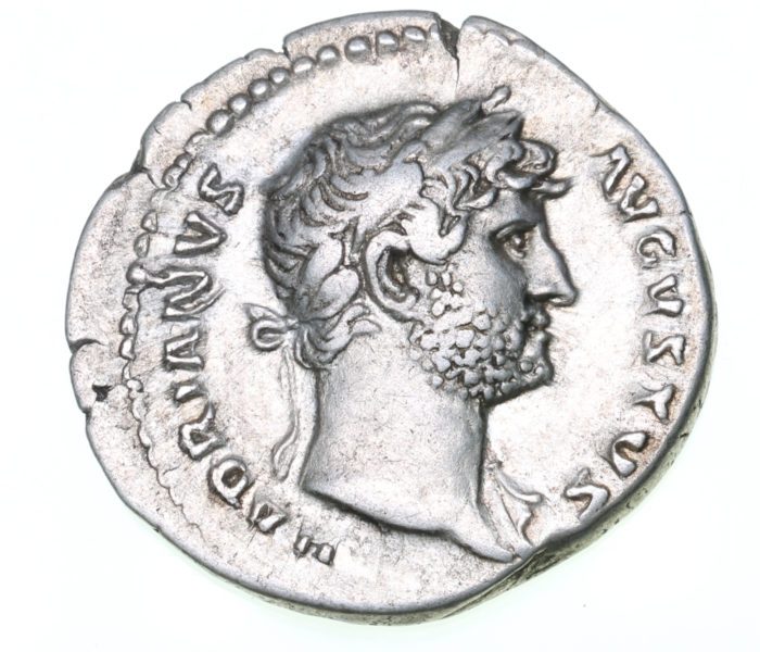 Hadrian AD 117-138 Silver Denarius Rome