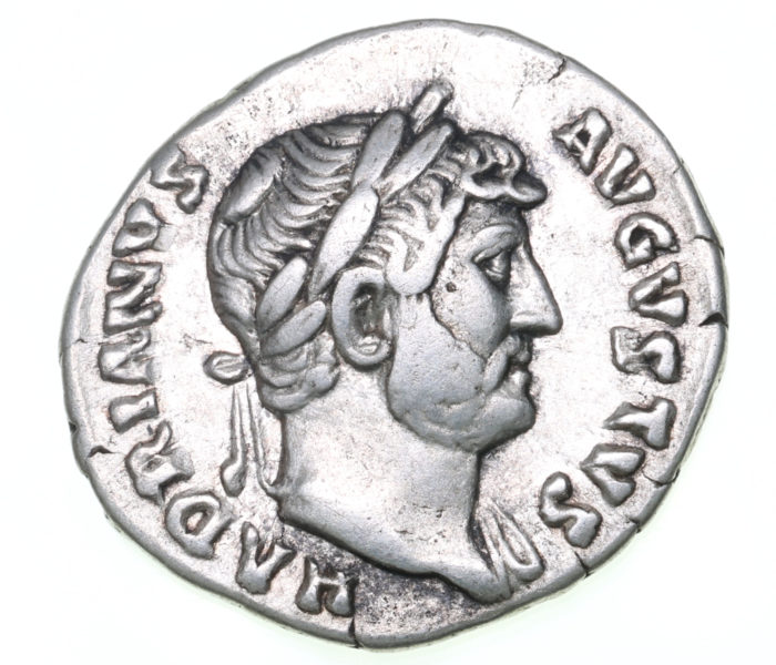 Hadrian AD 117-138 Silver Denarius Rome