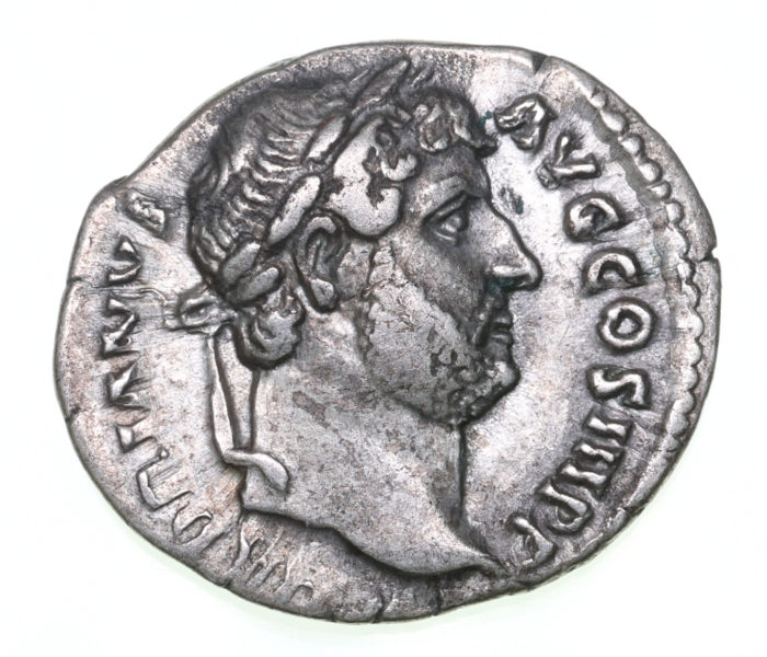 Hadrian AD 117-138 Silver Denarius Rome