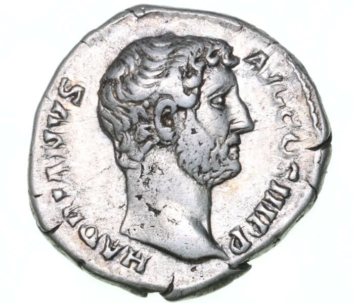 Hadrian AD 117-138 Silver Denarius Rome