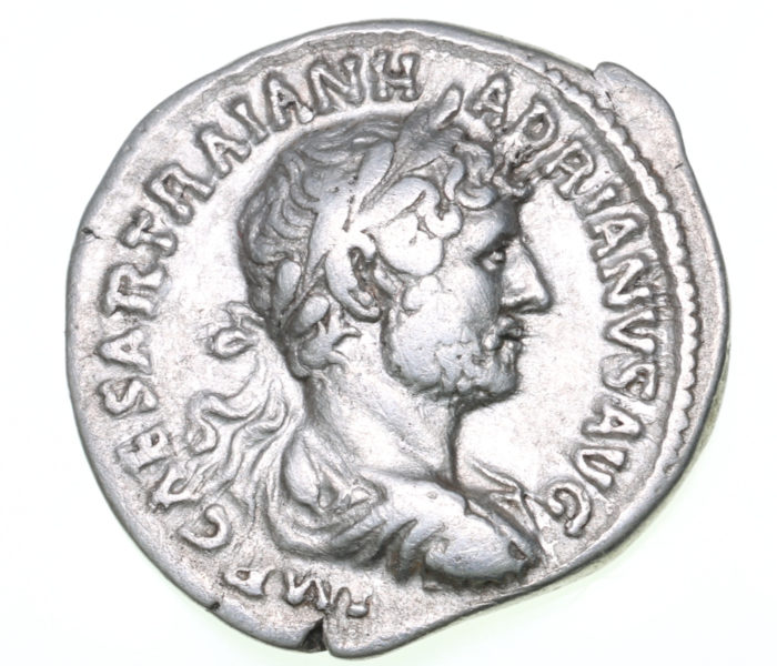 Hadrian AD 117-138 Silver Denarius Rome