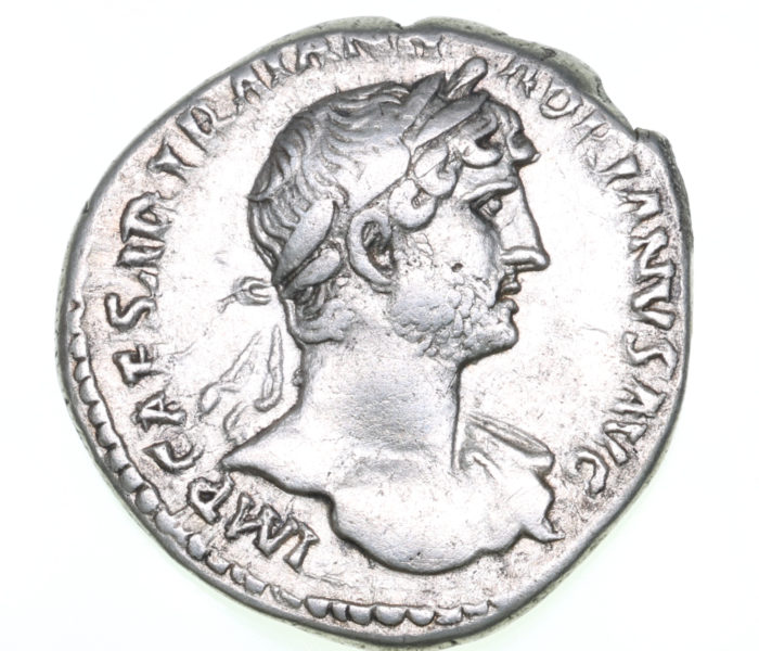 Hadrian AD 117-138 Silver Denarius Rome