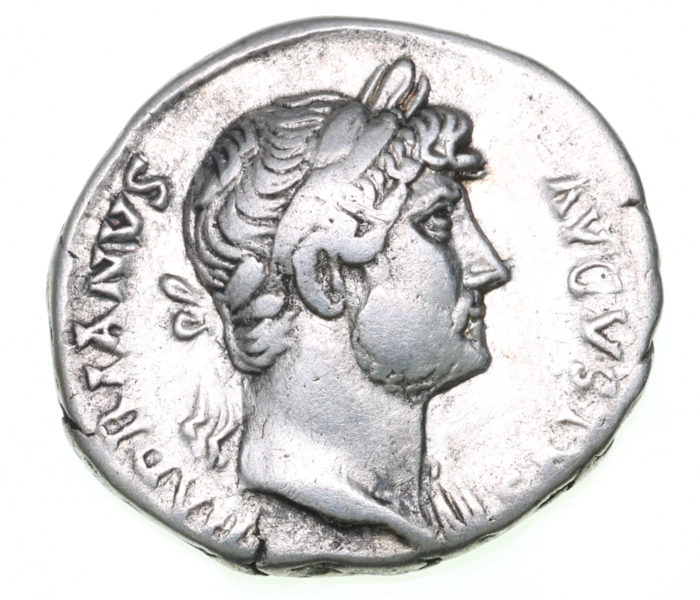 Hadrian AD 117-138 Silver Denarius Rome