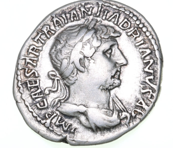 Hadrian AD 117-138 Silver Denarius Rome