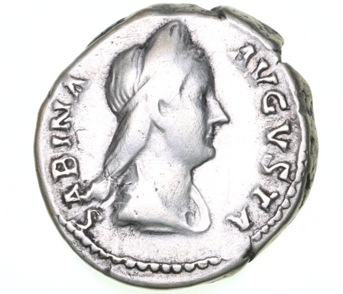 Sabina wife of Hadrian AD 117-138 Silver Denarius Rome