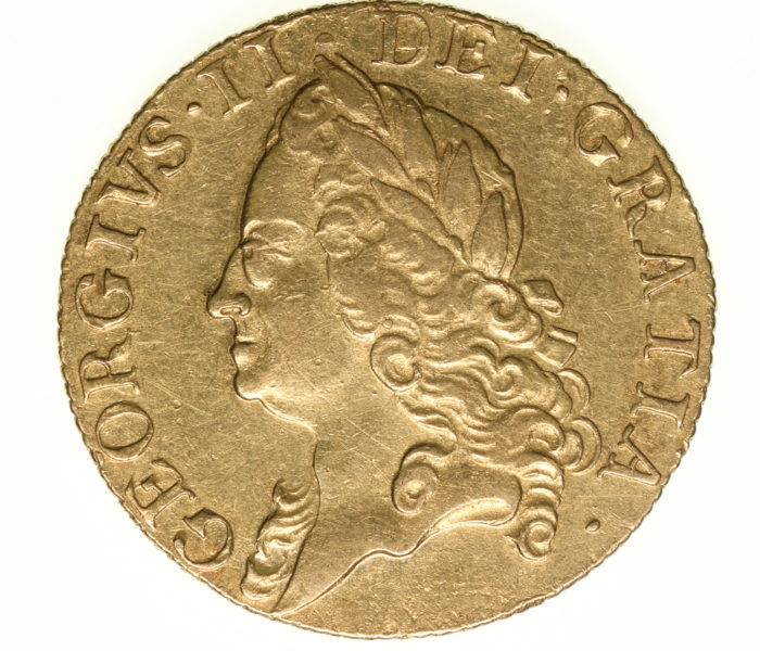 George II AD 1727-1760 Gold Guinea AD 1752