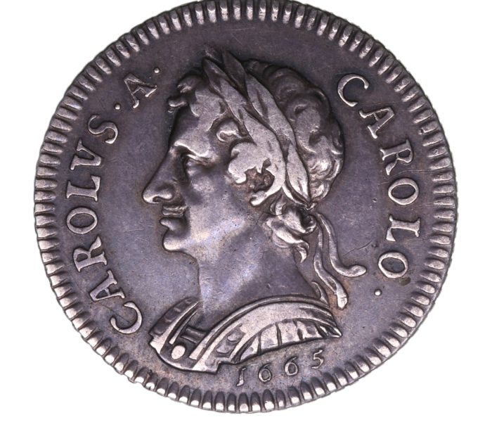 Charles II AD 1660-1685 Silver Pattern Farthing AD 1665