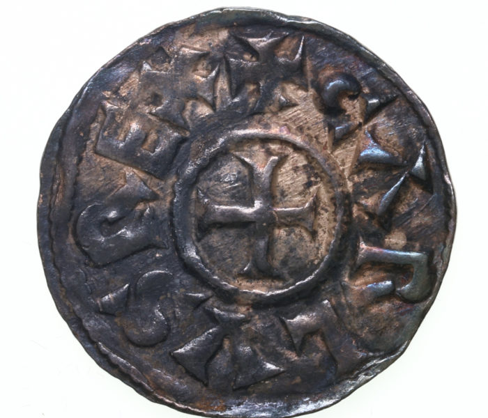 France Charles the Bald (Le Chauve) AD 840-877 Silver Denier Toulouse