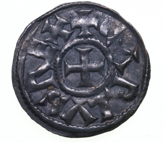 France Charles the Bald (Le Chauve) AD 840-877 Silver Denier Toulouse