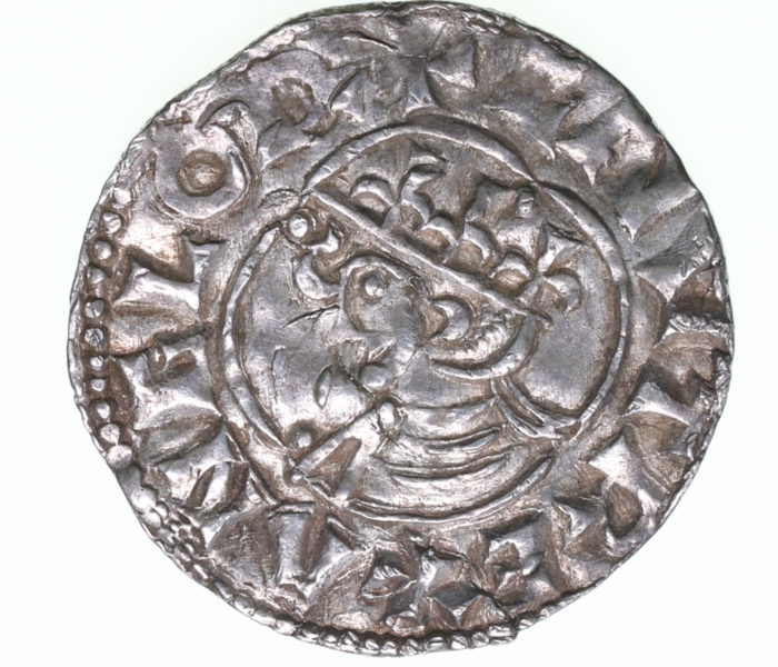 Cnut AD 1016-1035 Silver Penny Barnstaple *Extremely Rare mint*